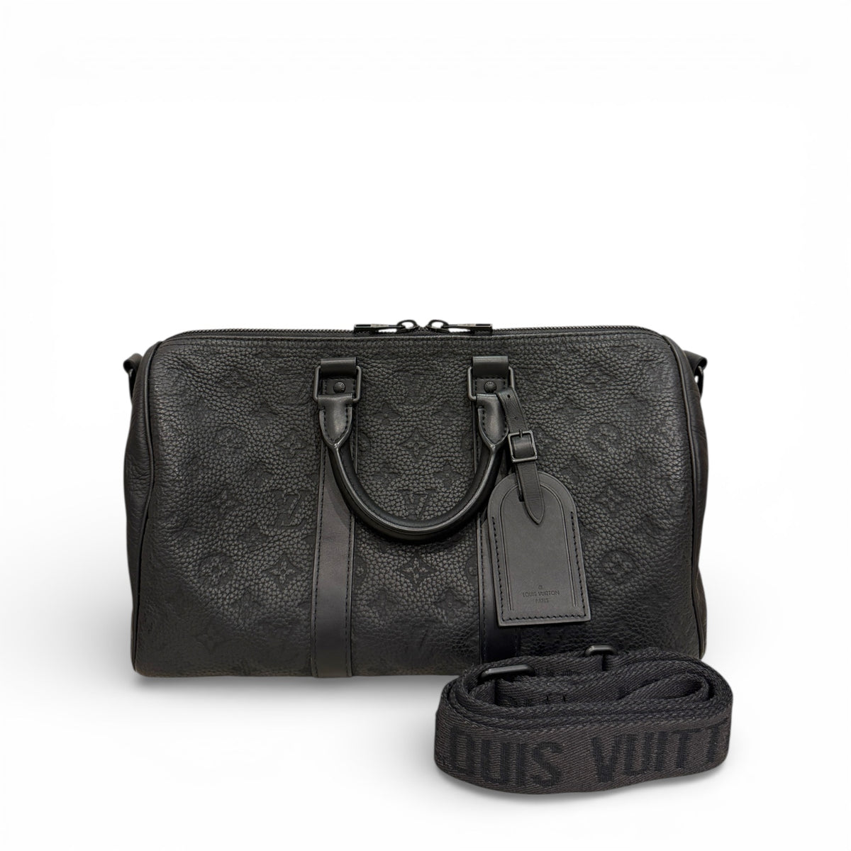 Louis Vuitton Keepall Bandoulière 35 Bag Black