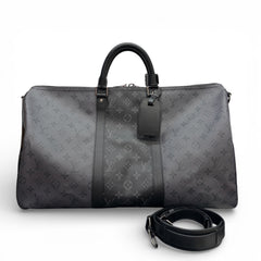 Louis Vuitton Keepall Bandoulière 50 Monogram Eclipse Reverse Canvas