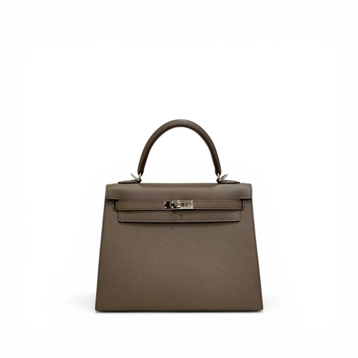 Hermes Kelly 25 Epsom Gris Etan STAMP Z