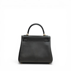 Hermes Kelly 25 Togo Black STAMP K