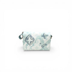 Louis Vuitton Steamer Wearable Wallet Monogram Aqua Garden Blue