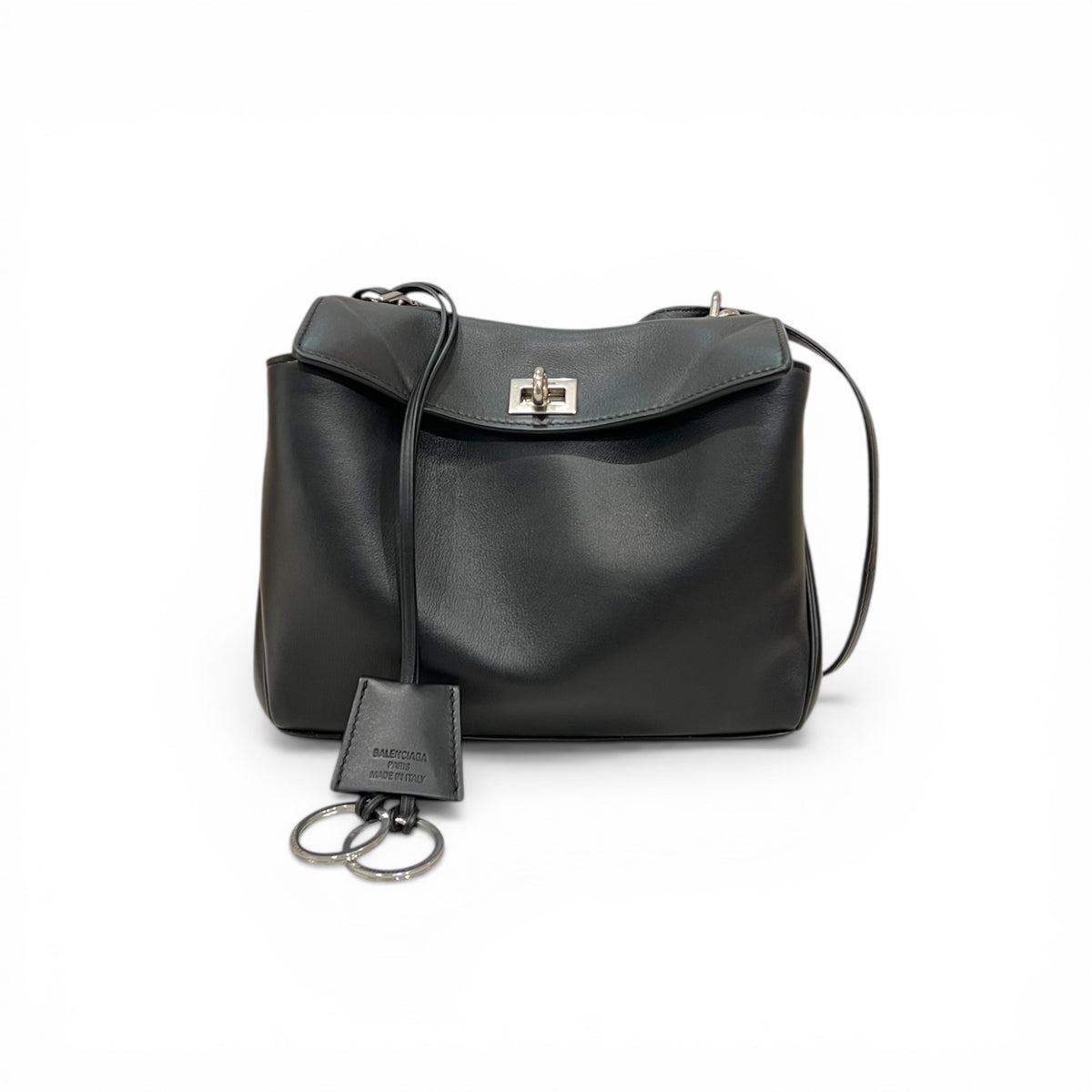 Balenciaga Small Rodeo Handbag Smooth Calfskin Black
