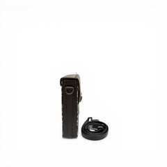 Dior Oblique Jacquard Vertical Phone Pouch with Leather Trim