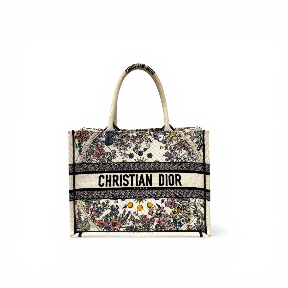 Dior Medium Dior Book Tote Multicolour Floral Embroidery