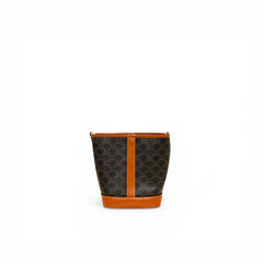 Celine Small Bucket Bag Triomphe Canvas