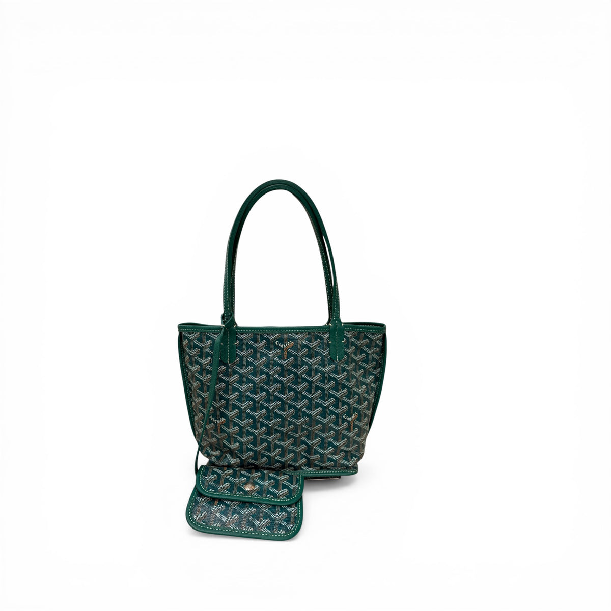 Goyard Mini Anjou Bag Canvas / Calfskin Green