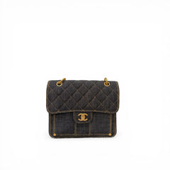 Chanel 23S Flap Backpack Denim Dark Blue (Microchip)