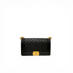 Chanel Medium Boy Bag Lambskin Black