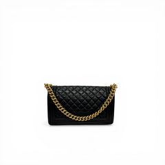 Chanel Medium Boy Bag Lambskin Black