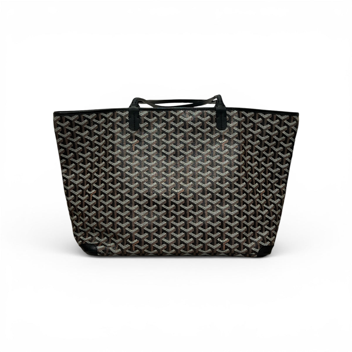 Goyard Artois MM Tote Bag Goyardine Canvas/Calfskin Black