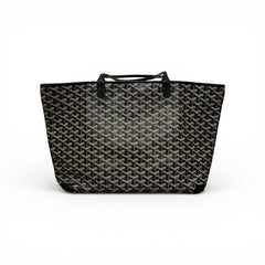 Goyard Artois MM Tote Bag Goyardine Canvas/Calfskin Black