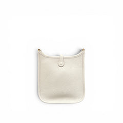 Hermes Mini Evelyne Clemence Gris Pale STAMP K