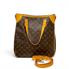 Louis Vuitton Monogram Odeon GM Shoulder Bag Vachetta leather