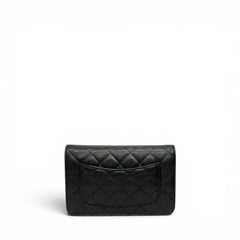 Chanel Classic Flap Wallet On Chain Caviar Black