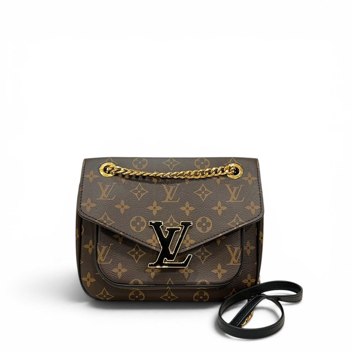 Louis Vuitton Passy Monogram Canvas Black/Gold