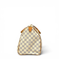 LOUIS VUITTON SPEEDY 35 DAMIER AZUR CANVAS