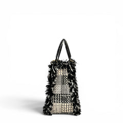 Dior Medium Lady Dior Bag Limited Edition Black and White Tweed