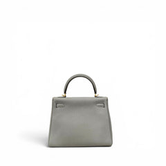Hermes Kelly 25 Togo Bleu Glacier STAMP X