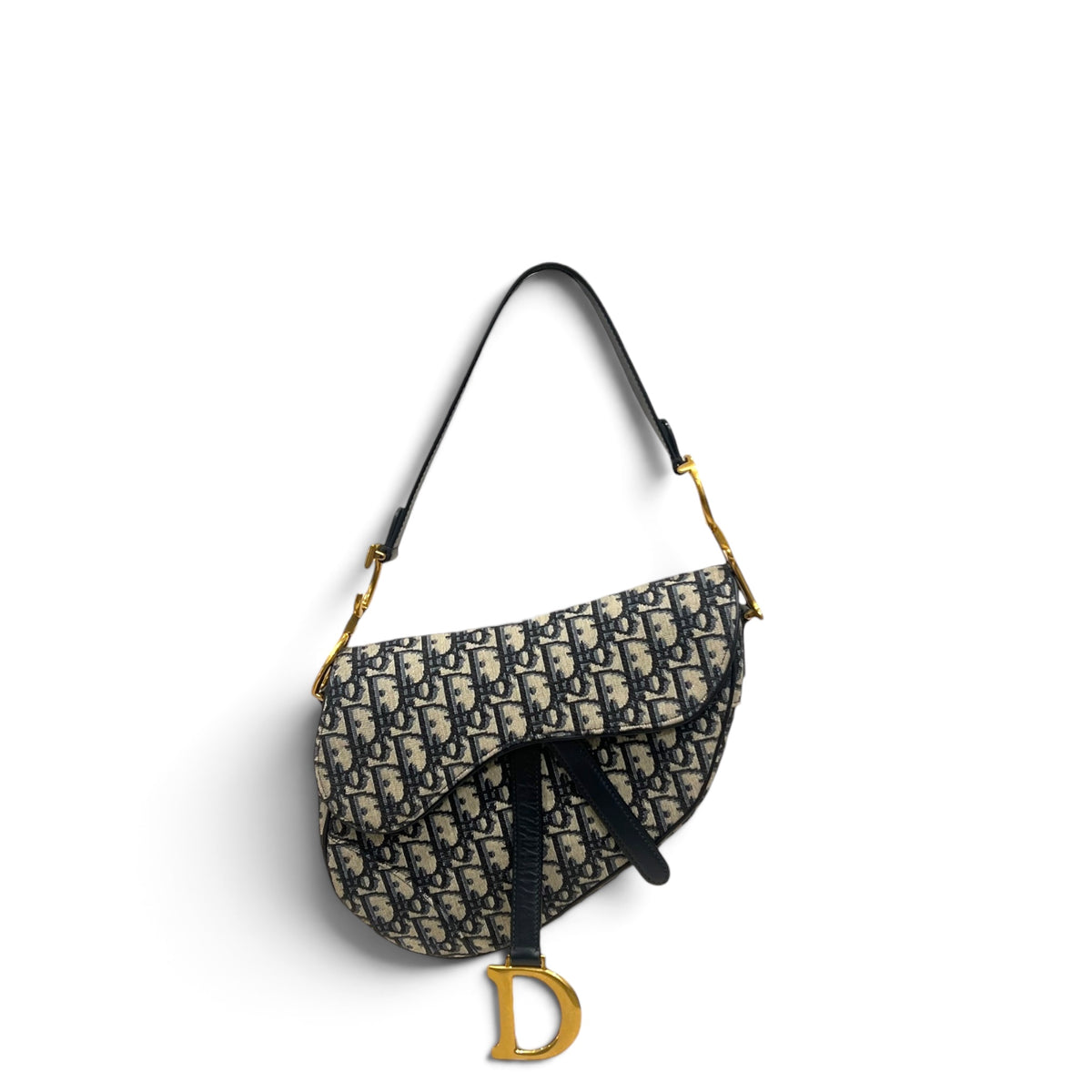 Dior Saddle Bag Blue Dior Oblique Jacquard