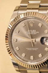 Rolex Datejust 41mm Slate set with diamonds