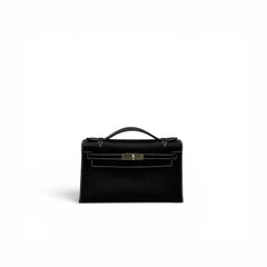 Hermes Kelly Pochette swift SHW stamp K