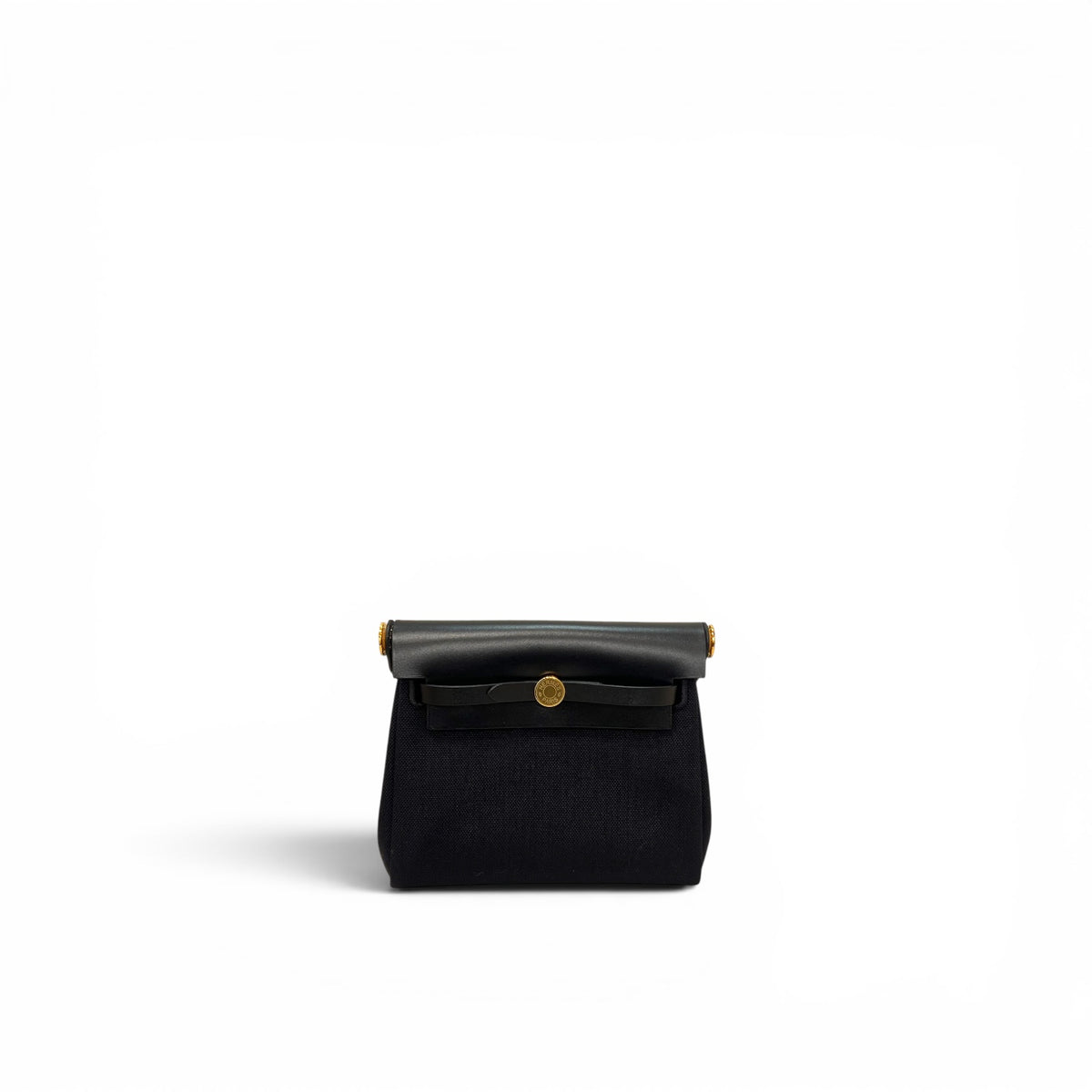 Hermes Mini Herbag Black STAMP K