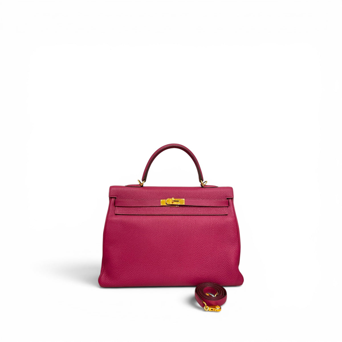 Hermes Kelly 35 Togo Pink Gold STAMP P