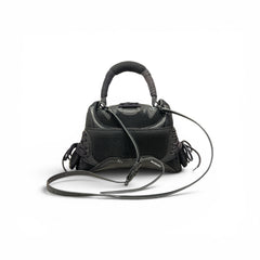 Balenciaga Small Sneakerhead Top Handle Black