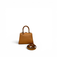 Delvaux mini brilliant bag Grained Calfskin Gold GHW
