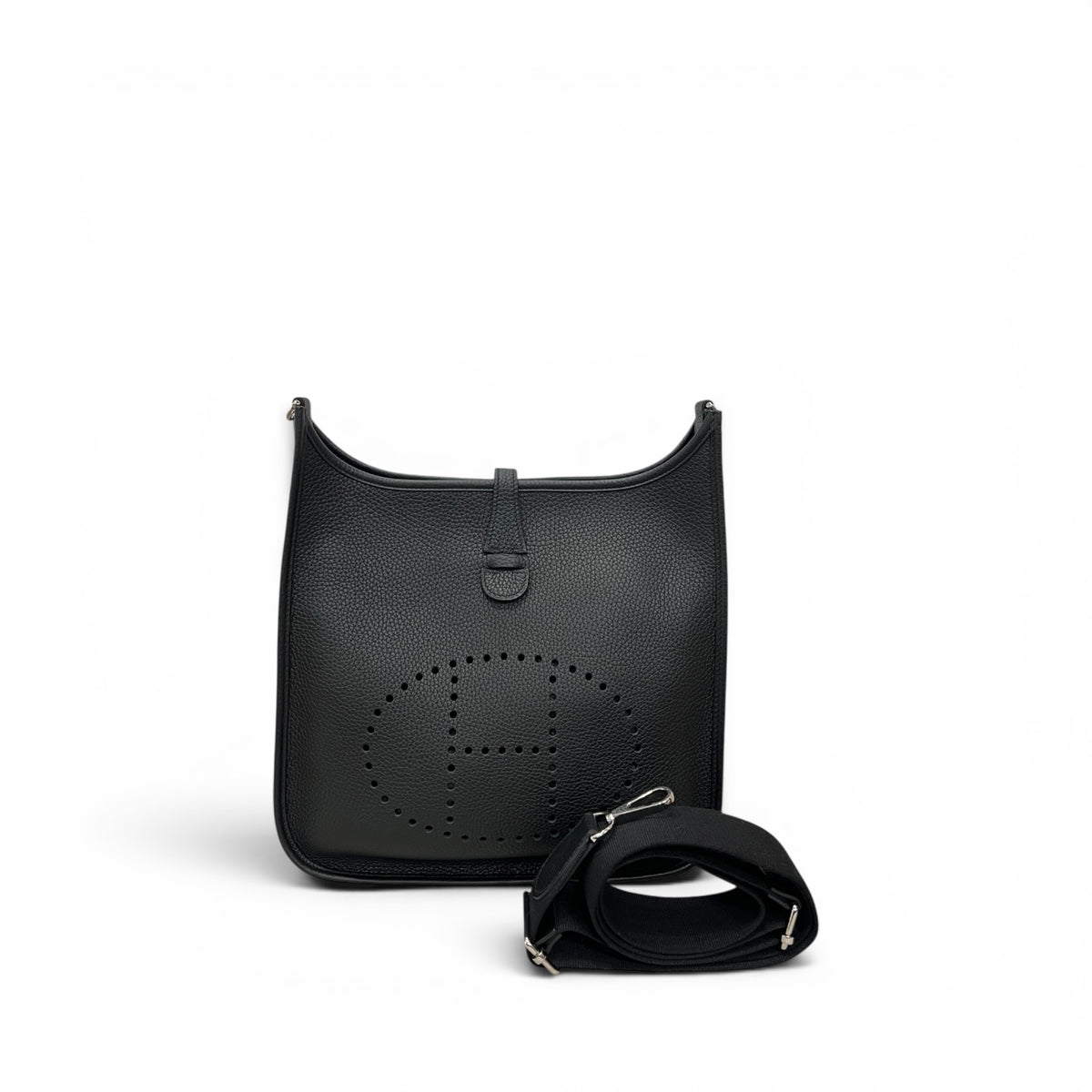 Hermes 29 Evelyne Clemence Black STAMP Z