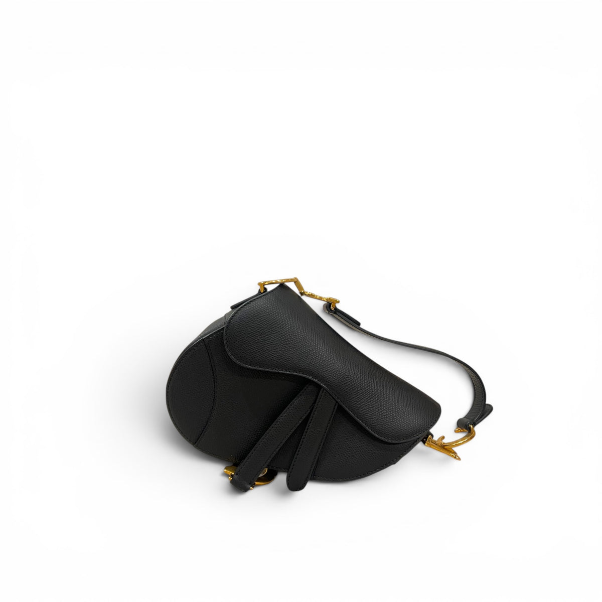 Dior Small Saddle Bag Grained Calfskin Black