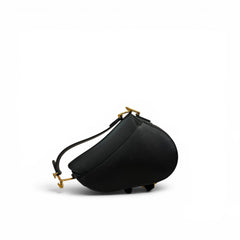 Dior Small Saddle Bag Grained Calfskin Black