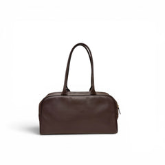 Chanel Large Bowling Bag Calfskin Brown (Microchip)