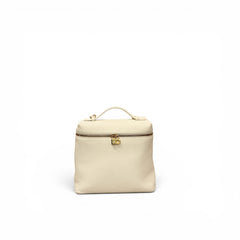 Loro Piana Extra Pocket Backpack L23.5 Grained Calfskin Off White GHW
