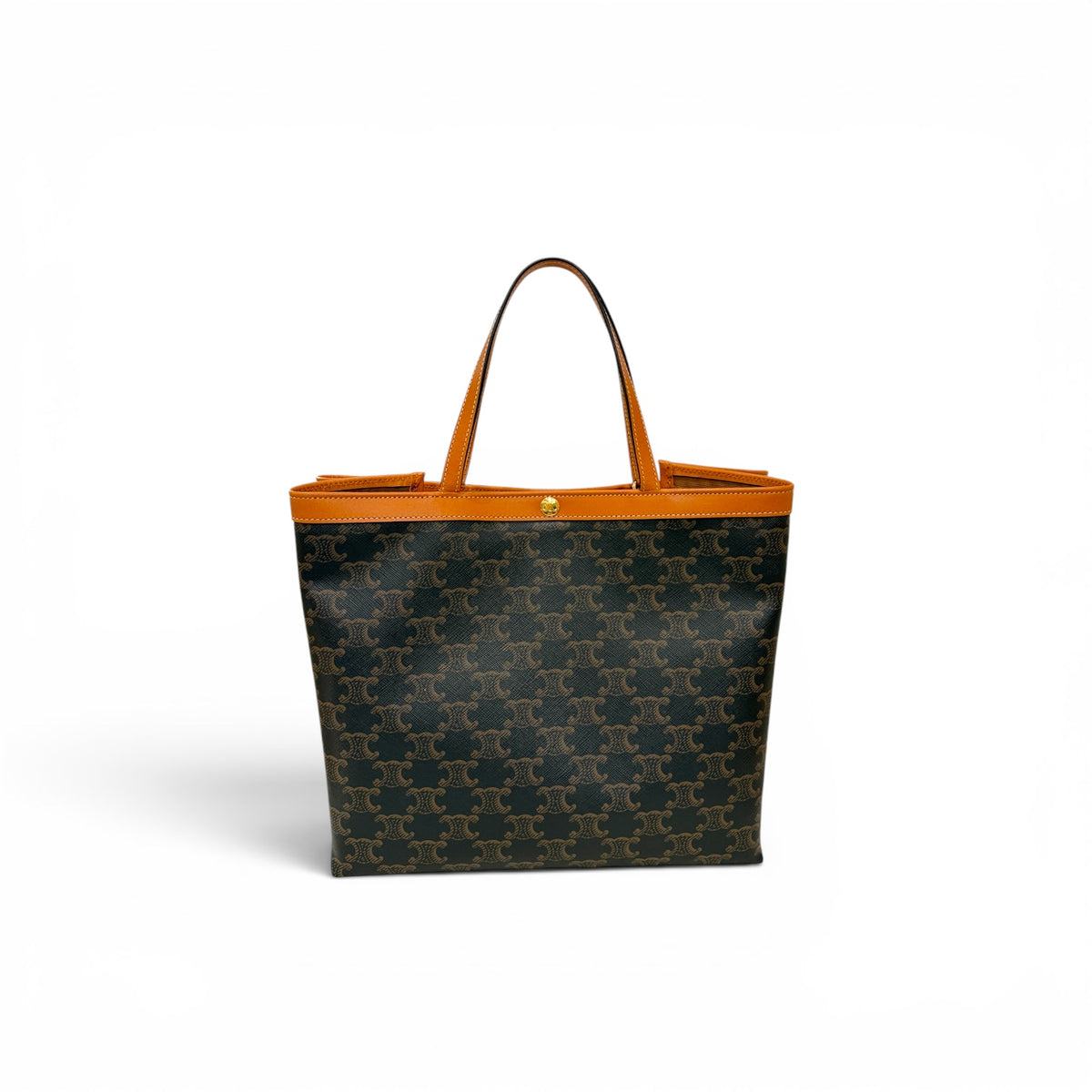 Celine Small Cabas Triomphe Canvas Tote GHW