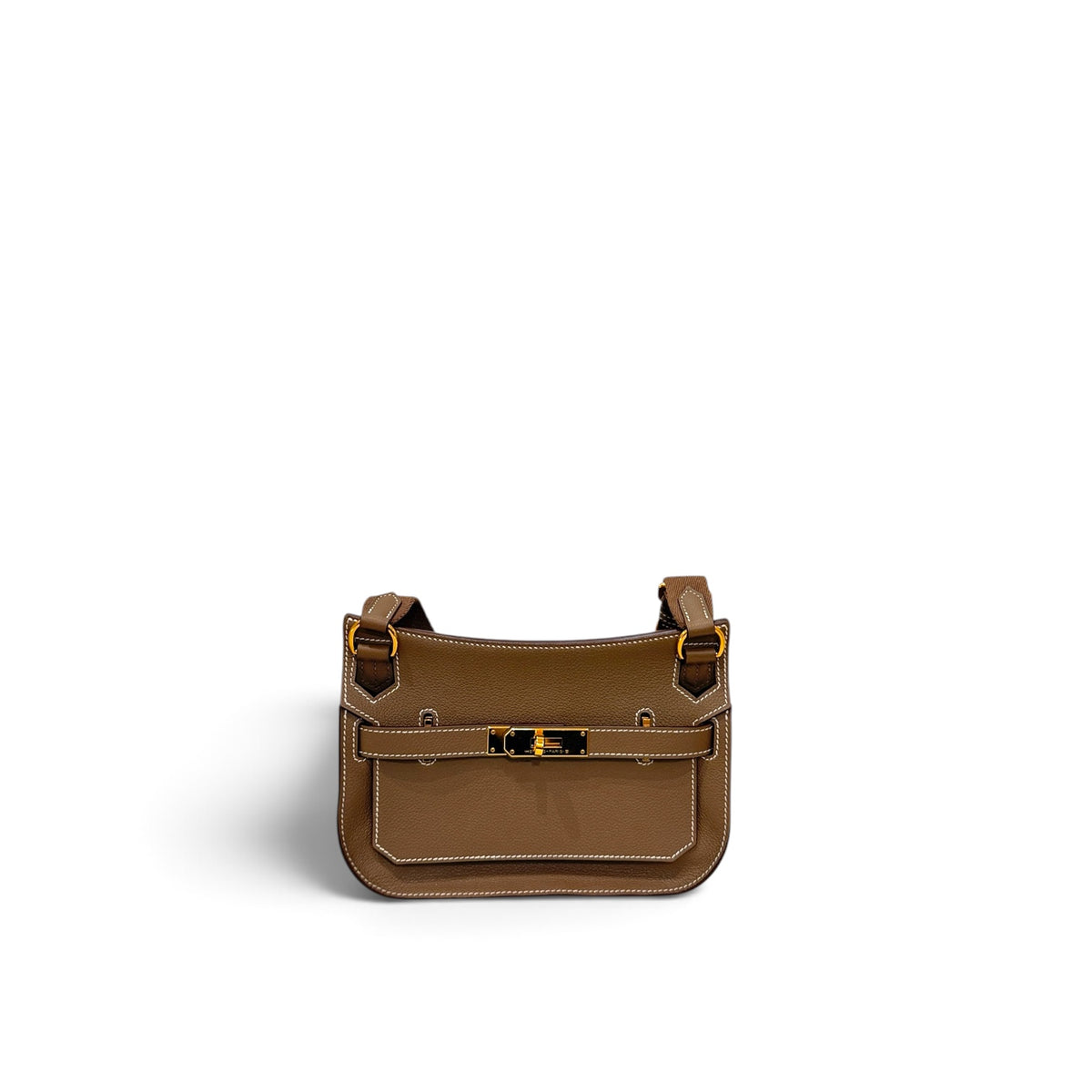 Hermès Mini Jypsiere Bag Evercolor Etoupe STAMP B