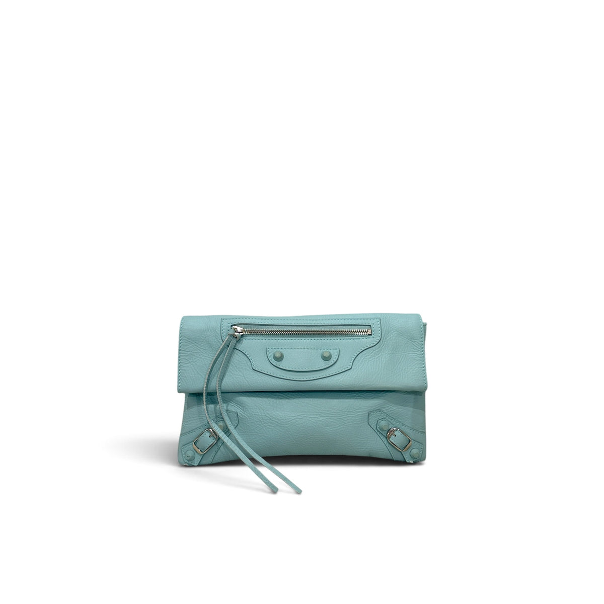 Balenciaga Le City Clutch Bag Mint Blue
