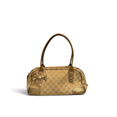 Gucci GG Canvas Princy Gold Shoulder Bags