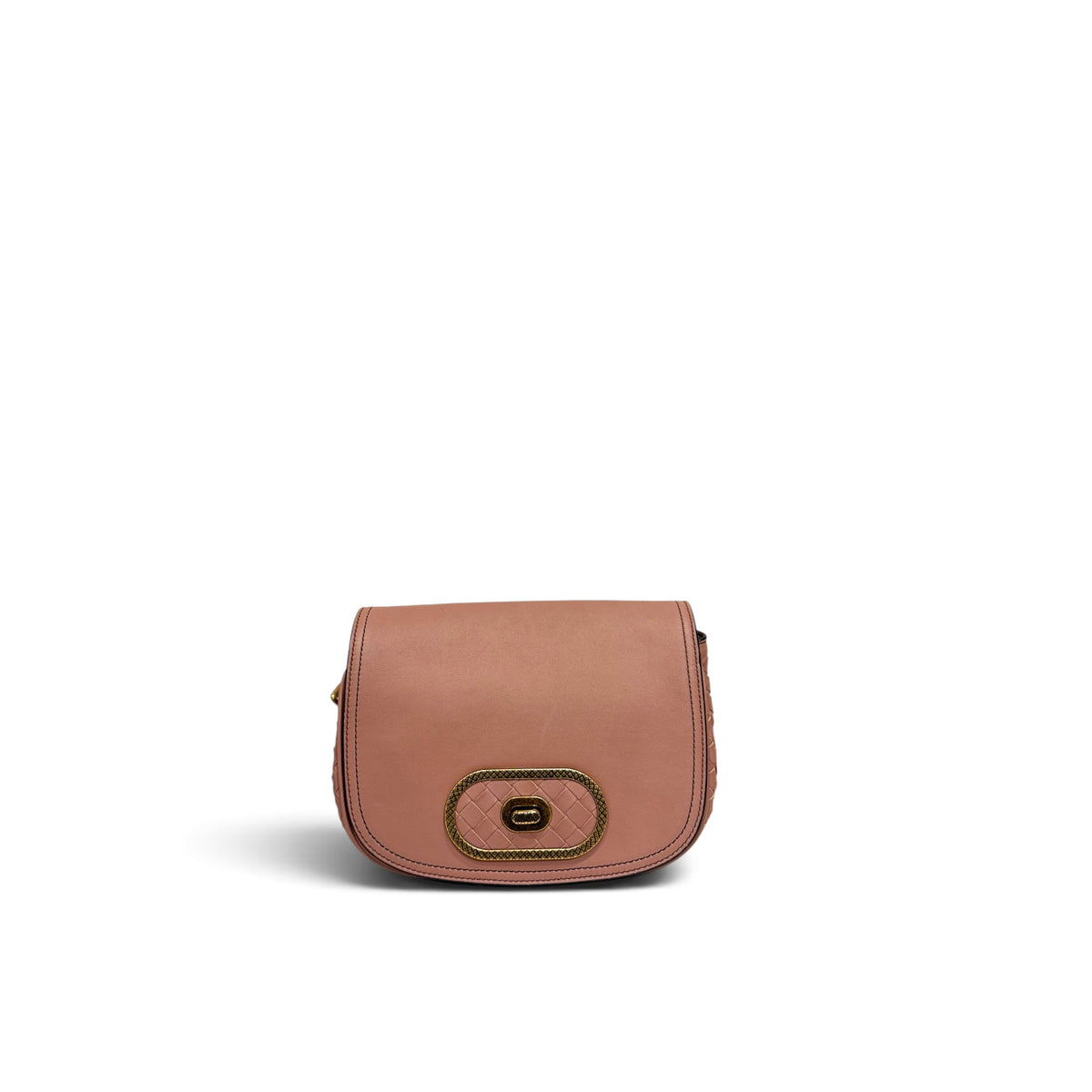 Bottega Veneta Intrecciato Luna Bag Calfskin Pink