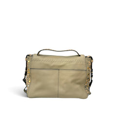 Bottega Veneta Intrecciato Studded Leather Messenger Bag
