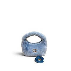 Miu Miu Mini Wander Shearling Hobo Bag