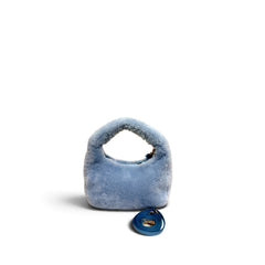 Miu Miu Mini Wander Shearling Hobo Bag