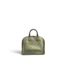 Louis Vuitton Alma PM Bag Patent Green