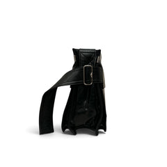 Burberry Trench Tote Bag Crinkled Lambskin Black