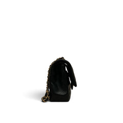 Chanel Medium Classic Double Flap Lambskin Black GHW