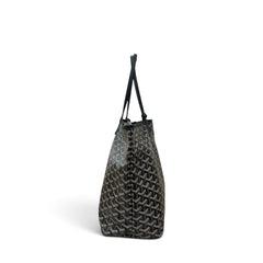 Goyard Saint Louis PM Tote Goyardline Canvas/Calfskin Black