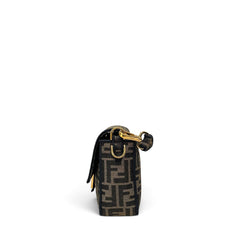 Fendi Baguette Bag FF Jacquard Fabric Brown