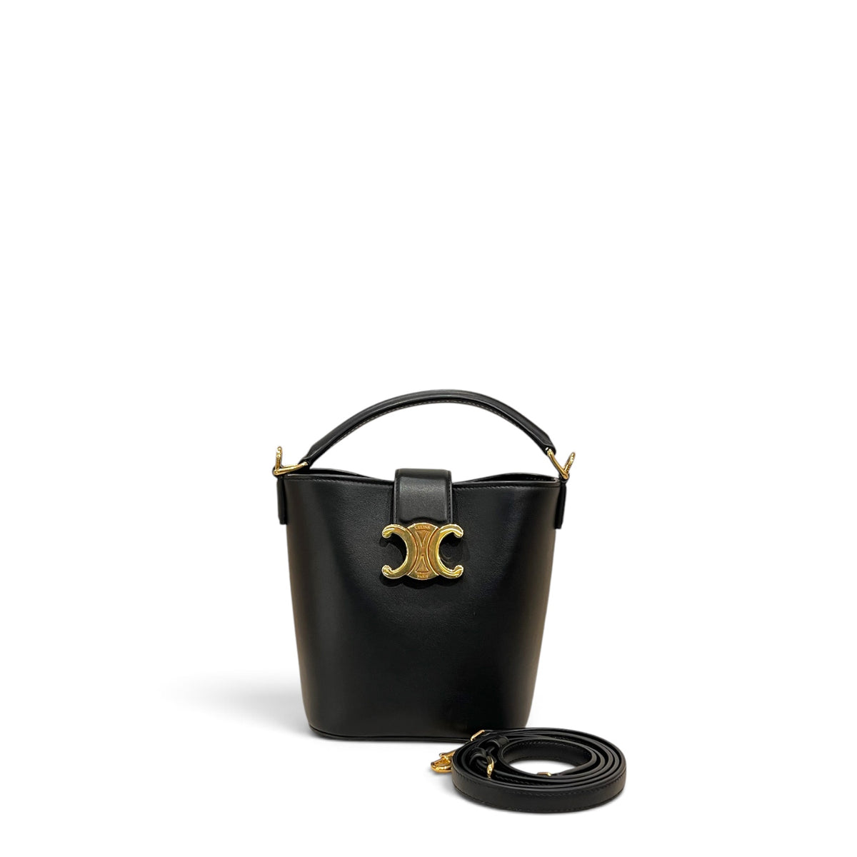Celine Small Bucket Louise Bag Calfskin Black