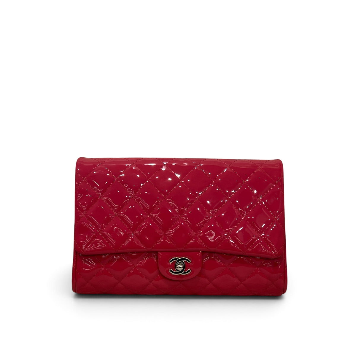 Chanel Medium Single Flap Bag Patent Pink