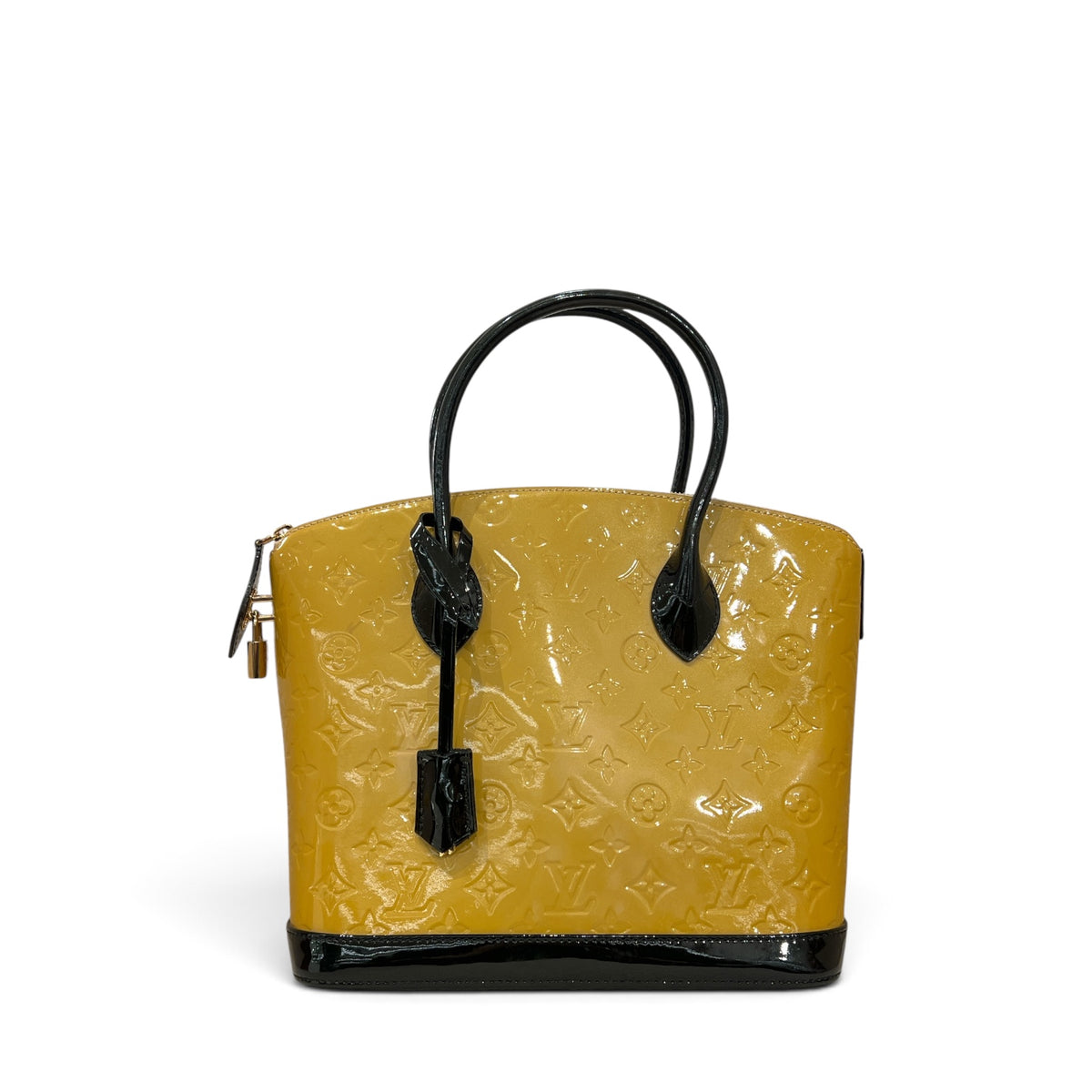 Louis Vuitton Vernis Lockit PM Patent Yellow